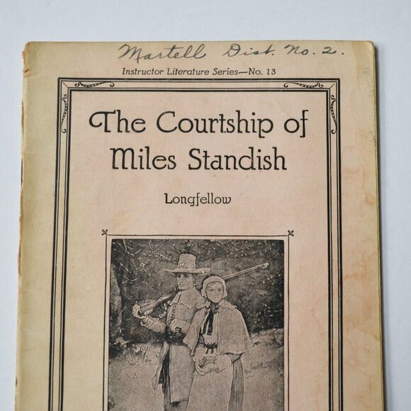 The Courtship of Miles Standish Longfellow Instructor Literature Series Antique - Picture 2 of 5